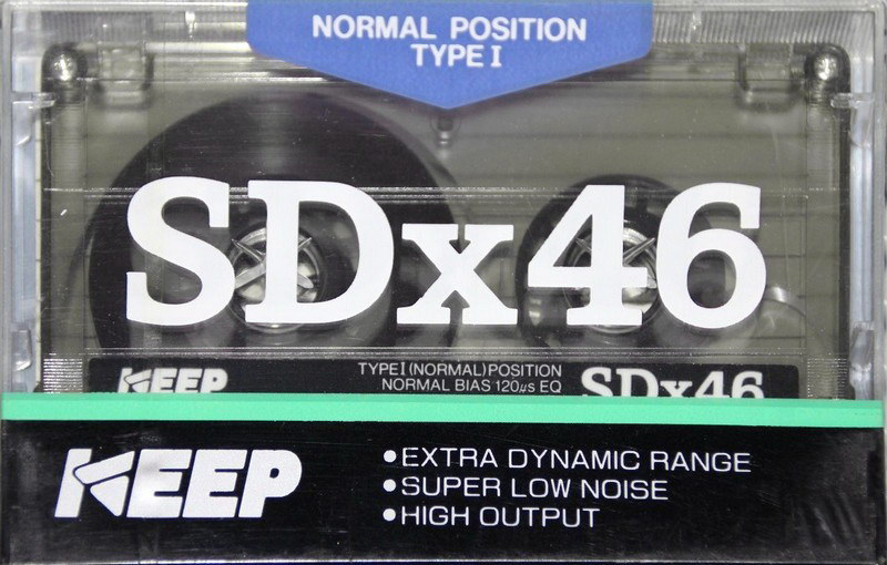 Compact Cassette KEEP SDX 46 Type I Normal 1986 Japan