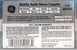 Compact Cassette GE / General Electric GE-HFX 90 Type I Normal 1988 USA