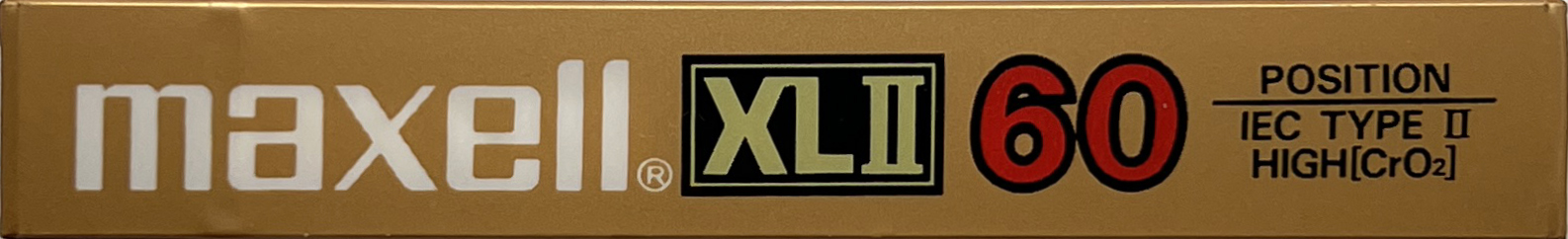 Compact Cassette Maxell XLII 60 "with line" Type II Chrome 1985 Europe