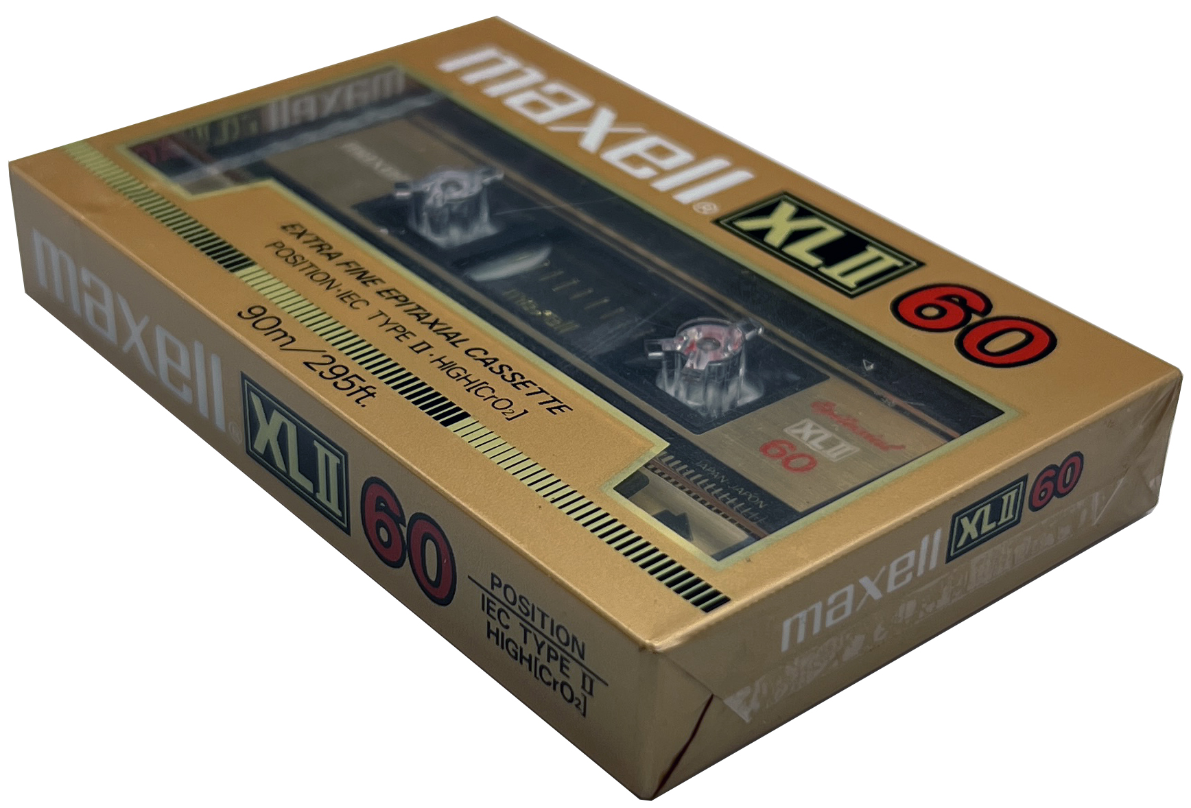 Compact Cassette Maxell XLII 60 "with line" Type II Chrome 1985 Europe