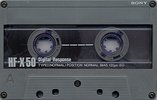 Compact Cassette Sony HF-X 50 Type I Normal 1989 Japan