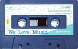 Compact Cassette Sanyo We Love Music 46 "Blue" Type I Normal 1986 Japan