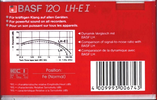 Compact Cassette BASF LH Extra I 120 "LH-E I" Type I Normal 1985 Europe