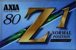 Compact Cassette AXIA Z1 80 Type I Normal 1995 Japan