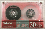Compact Cassette National FS 30 "RT-30FS(P)" Type I Normal 1987 Japan