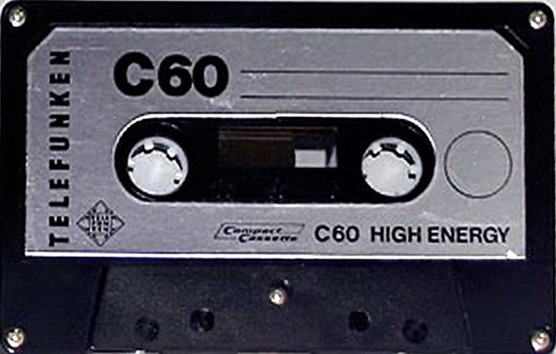 Compact Cassette Telefunken High Energy 60 Type II Chrome 1972 Germany