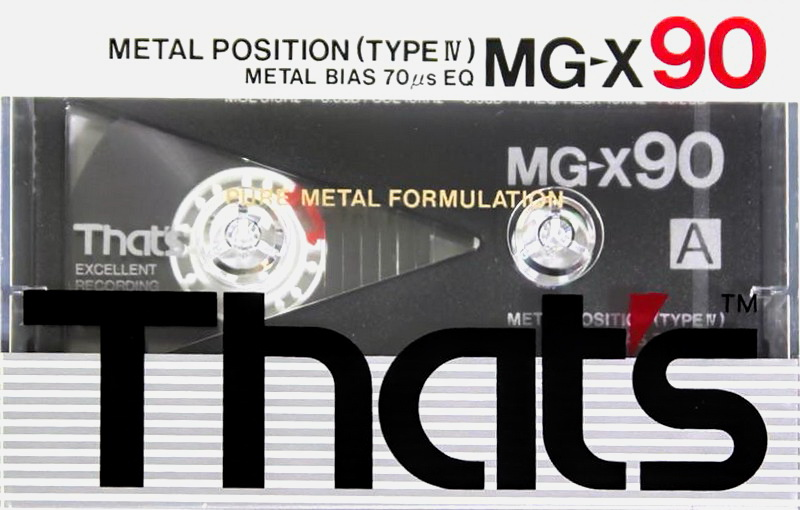 Compact Cassette Thats MG-X 90 Type IV Metal 1989 Europe