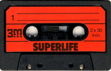 Compact Cassette 3M Superlife 60 Type I Normal Europe