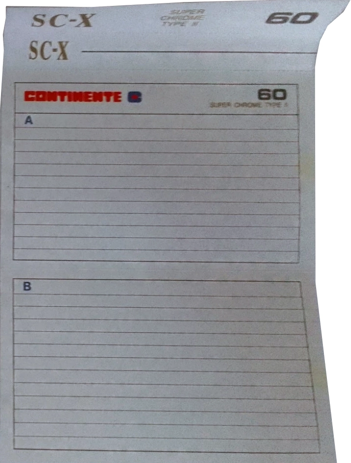 Compact Cassette Continent / Continente 60 "SC-X" Type II Chrome Spain