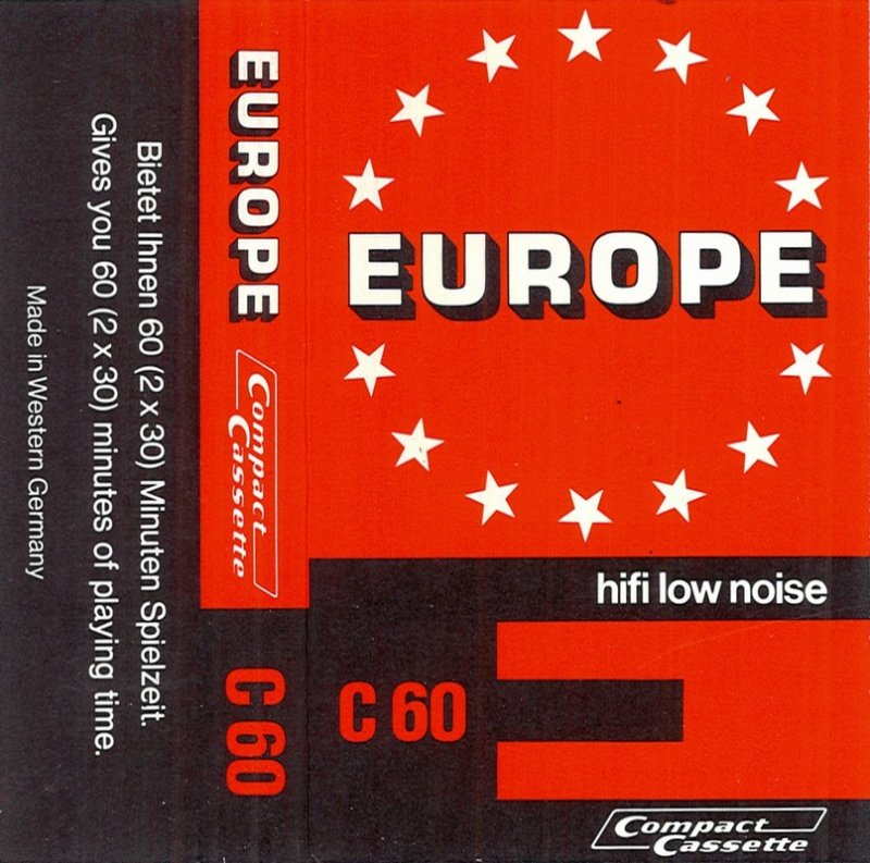 Compact Cassette Europe 60 Type I Normal 1980 Europe