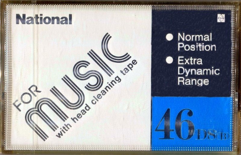 Compact Cassette National DS 46 "RT-DS(B)" Type I Normal 1986 Japan