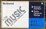 Compact Cassette National DS 46 "RT-DS(B)" Type I Normal 1986 Japan