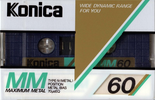 Compact Cassette Konica MM 60 "Maximum Metal" Type IV Metal 1984 Japan