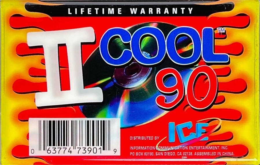 Compact Cassette ICE COOL 90 "Purple" Type II Chrome 1996 USA