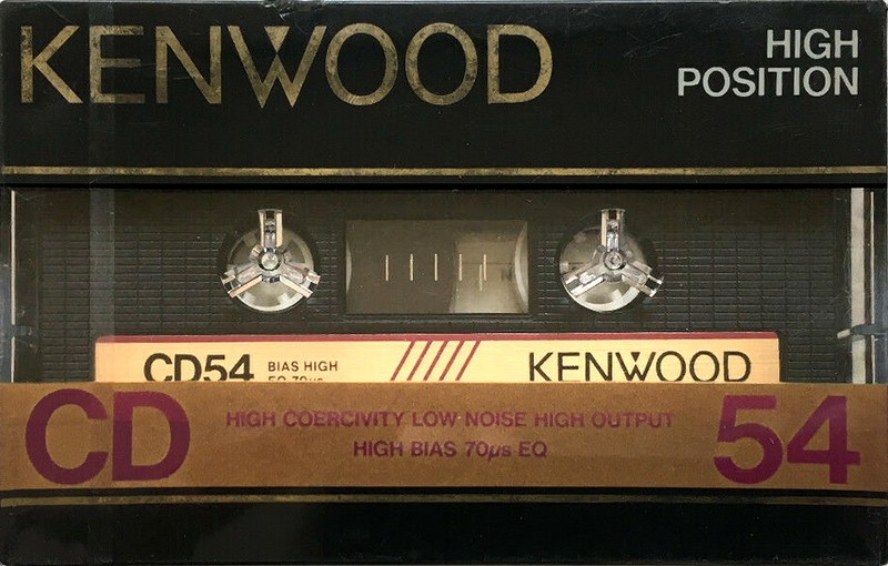 Compact Cassette Kenwood CD 54 Type II Chrome 1985 Japan