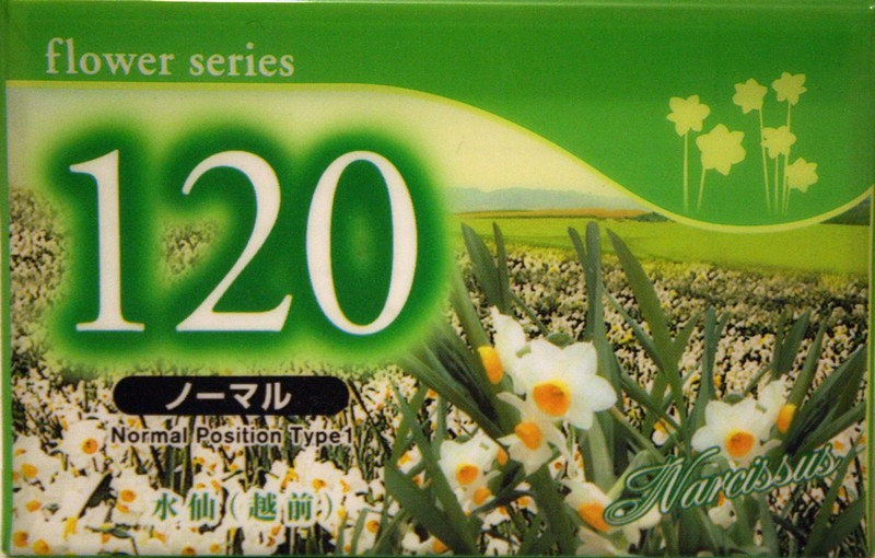 Compact Cassette Daiso Flower series 120 "Narcissus" Type I Normal 2003 Japan