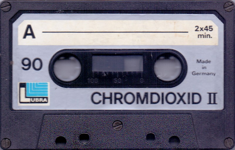 Compact Cassette Lubra 90 Type II Chrome Germany