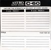 Compact Cassette Astro 60 Type I Normal 1980 Unknown Country