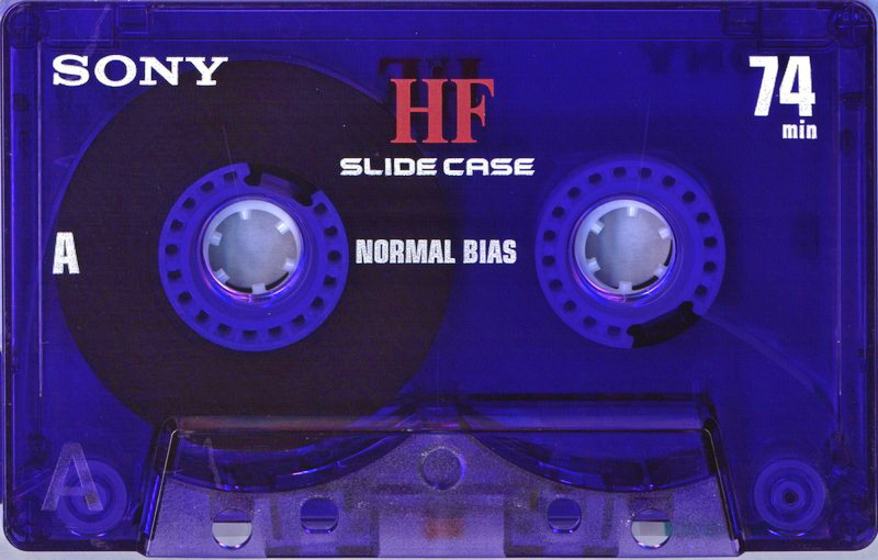 Compact Cassette Sony HF 74 "C-74HFSL" Type I Normal 1999 North America