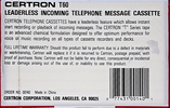 Compact Cassette Certron Telephone 60 Type I Normal China