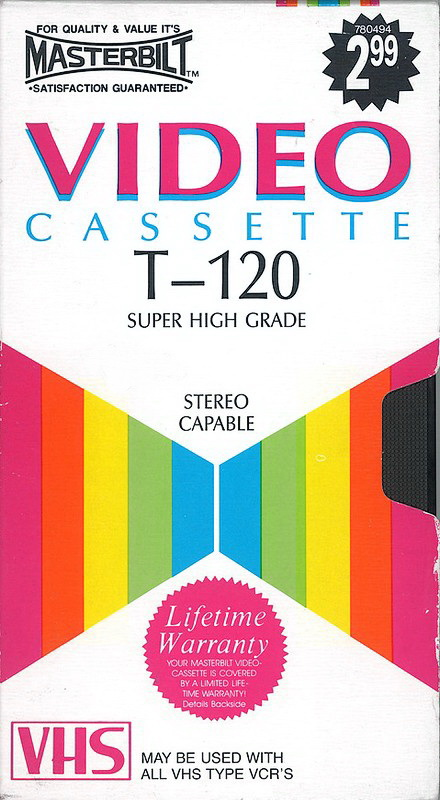 VHS, Video Home System Masterbild 120 Type I Normal 1993 USA
