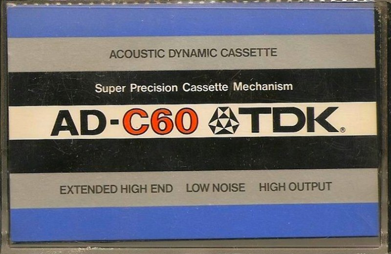 Compact Cassette TDK AD 60 Type I Normal 1978 Europe, USA
