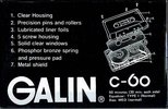 Compact Cassette Galin GH 60 Type I Normal 1990 China