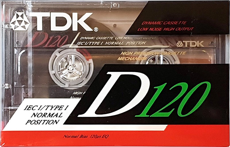 Compact Cassette TDK D 120 "D-120ES" Type I Normal 1991 Europe