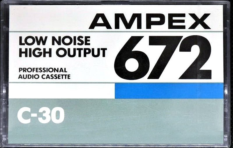 Compact Cassette Ampex 672 30 Type I Normal 1985 USA