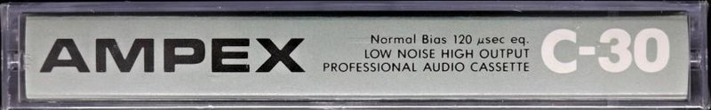 Compact Cassette Ampex 672 30 Type I Normal 1985 USA