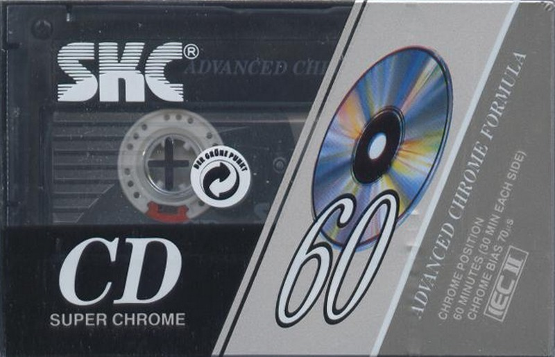 Compact Cassette SKC CD 60 Type II Chrome 1992 Europe
