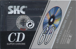 Compact Cassette SKC CD 60 Type II Chrome 1992 Europe