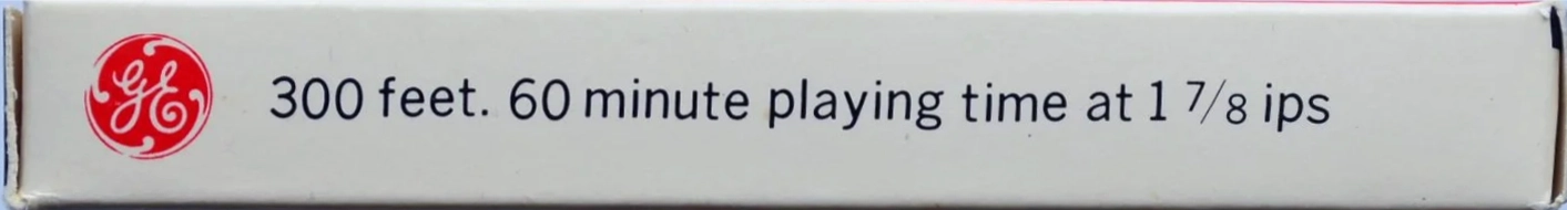Compact Cassette GE / General Electric 60 Type I Normal 1967 USA