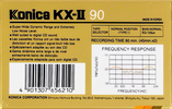 Compact Cassette Konica KX-II 90 Type I Normal 1988 Europe