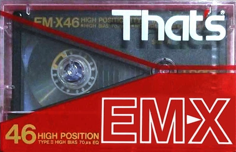 Compact Cassette Thats EM-X 46 Type II Chrome 1986 Japan