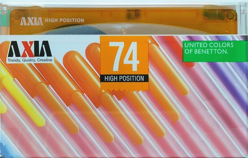 Compact Cassette AXIA United Colors Of Benetton 74 "BT2 74" Type II Chrome 2000 Japan