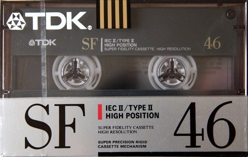 Compact Cassette TDK SF 46 "SF-46SE" Type II Chrome 1990 Australia, Europe