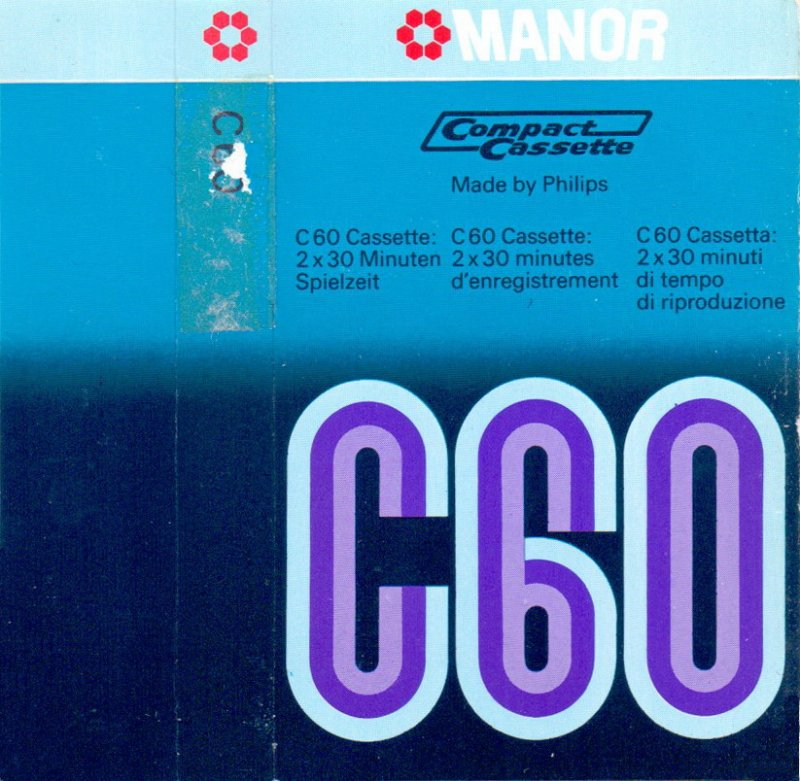 Compact Cassette Manor 60 Type I Normal 1977 Europe
