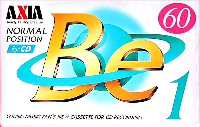 Compact Cassette AXIA Be 1 60 "BE1A 60" Type I Normal 1996 Japan