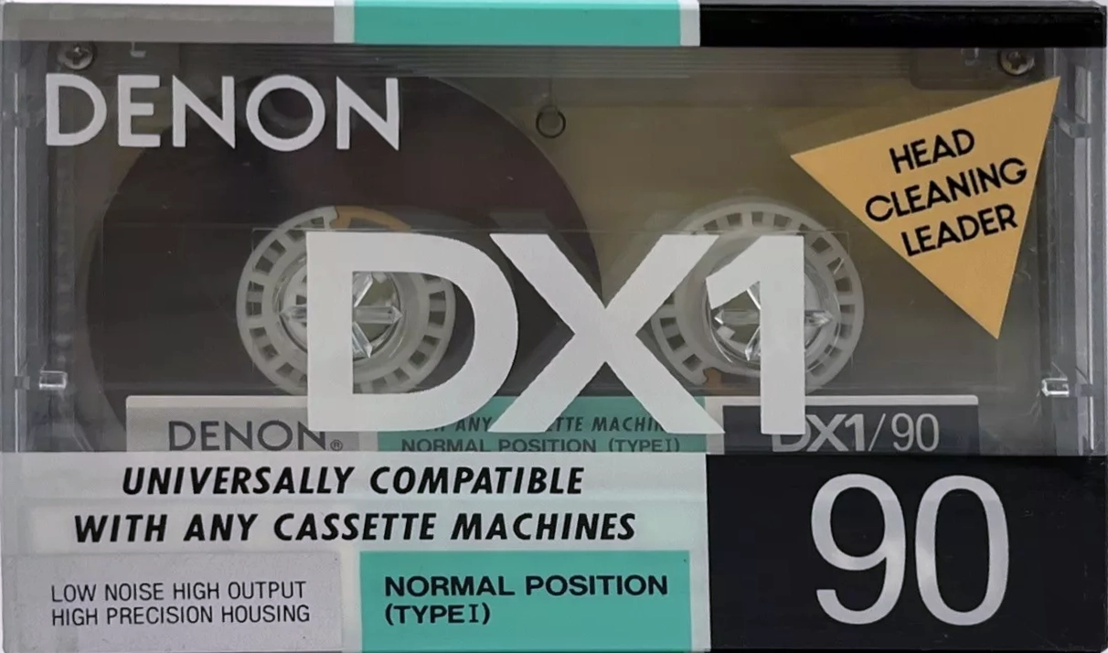Compact Cassette Denon DX1 90 Type I Normal 1992 North America