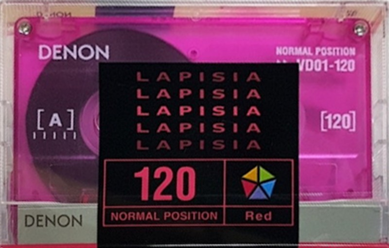 Compact Cassette Denon Lapisia 120 "VDO1-120" Type I Normal 1997 Japan