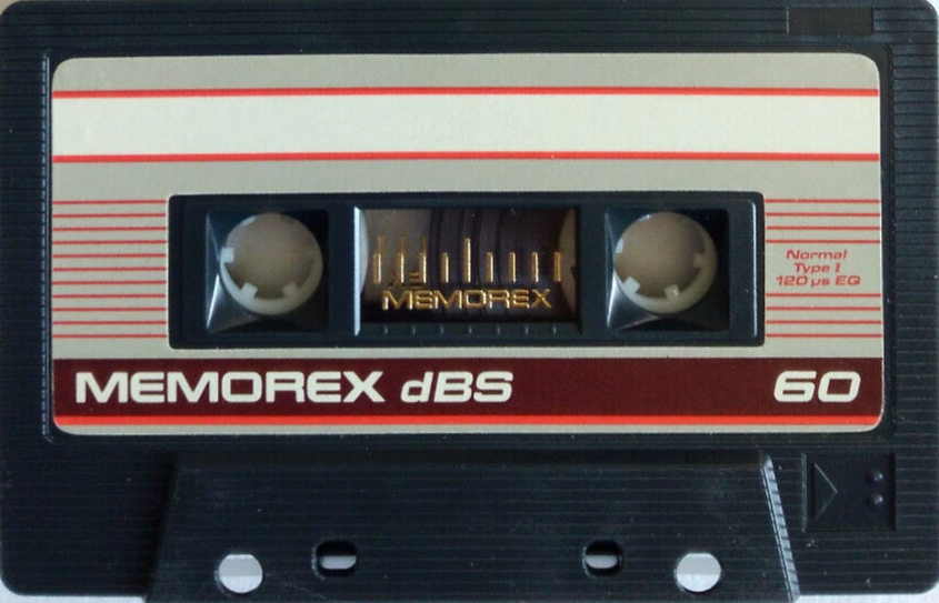 Compact Cassette Memorex dBS 60 Type I Normal 1987 Europe