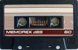 Compact Cassette Memorex dBS 60 Type I Normal 1987 Europe