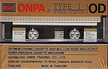 Compact Cassette ONPA OD 46 Type I Normal 1988 Thailand