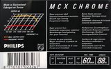 Compact Cassette Philips MCX Master 60 Type II Chrome 1987 Europe