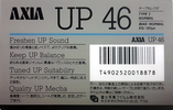 Compact Cassette AXIA UP 46 "UP 46" Type I Normal 1988 Japan