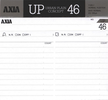 Compact Cassette AXIA UP 46 "UP 46" Type I Normal 1988 Japan
