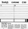 Compact Cassette Scotch Chrome 90 Type II Chrome 1973 Europe