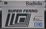 Compact Cassette Radiola Super Ferro 90 Type I Normal 1978 Europe