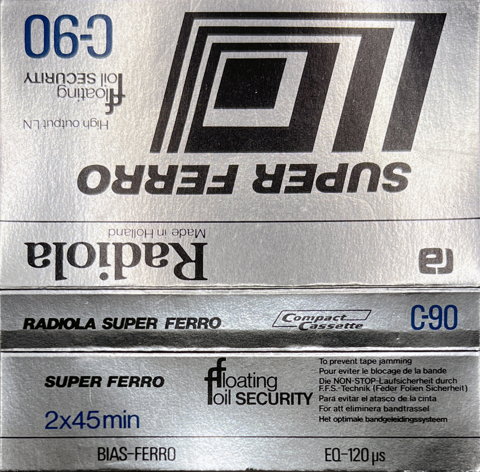 Compact Cassette Radiola Super Ferro 90 Type I Normal 1978 Europe